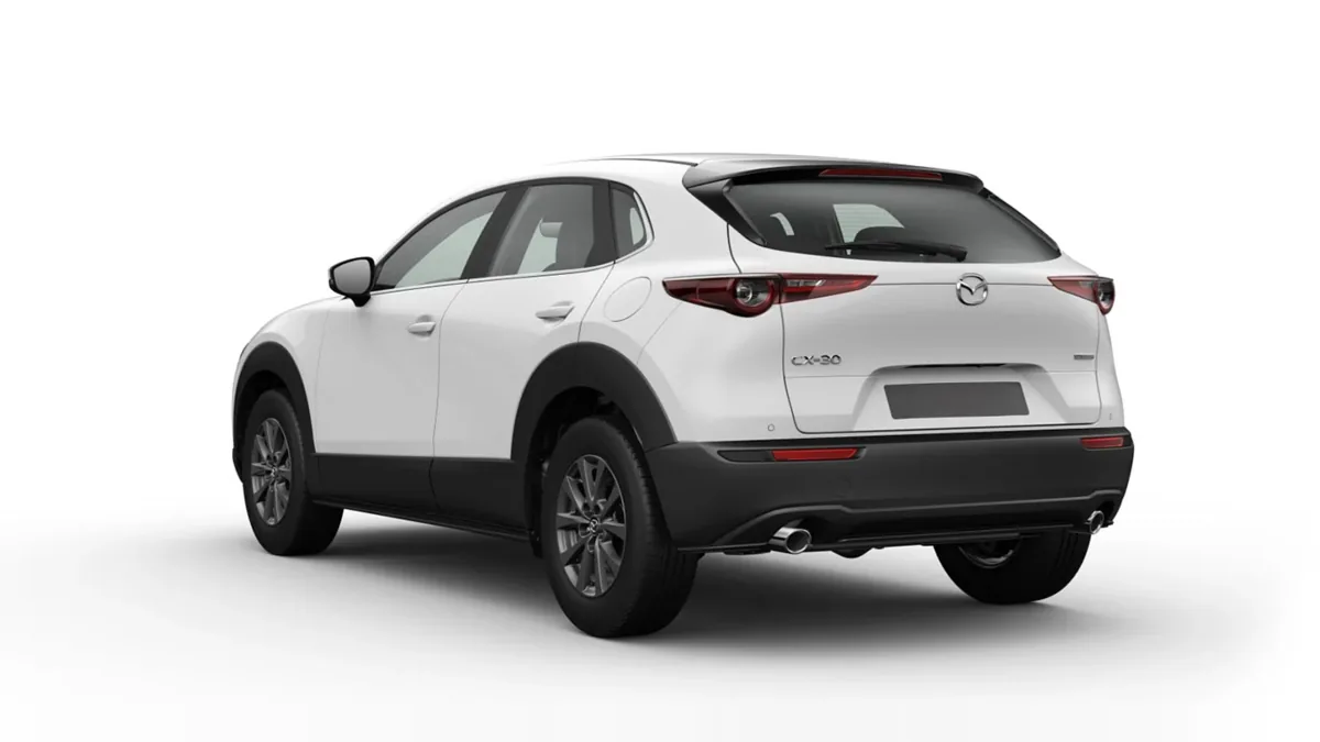 Mazda CX 30 2.5L e-SkyAct G MHEV 103kW Prime-Line en renting — Trasera