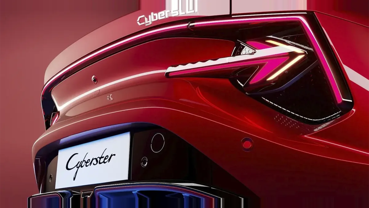 MG Cyberster Trophy Single Motor en renting — Trasera
