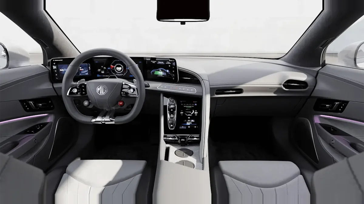 MG Cyberster Trophy Single Motor en renting — Interior